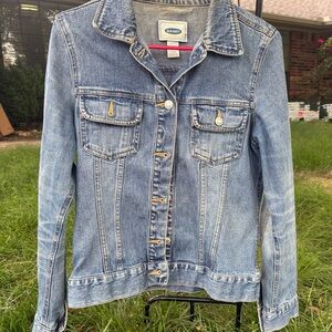 Vintage Y2K Old Navy Blue Jean Jacket Classic Denim Style